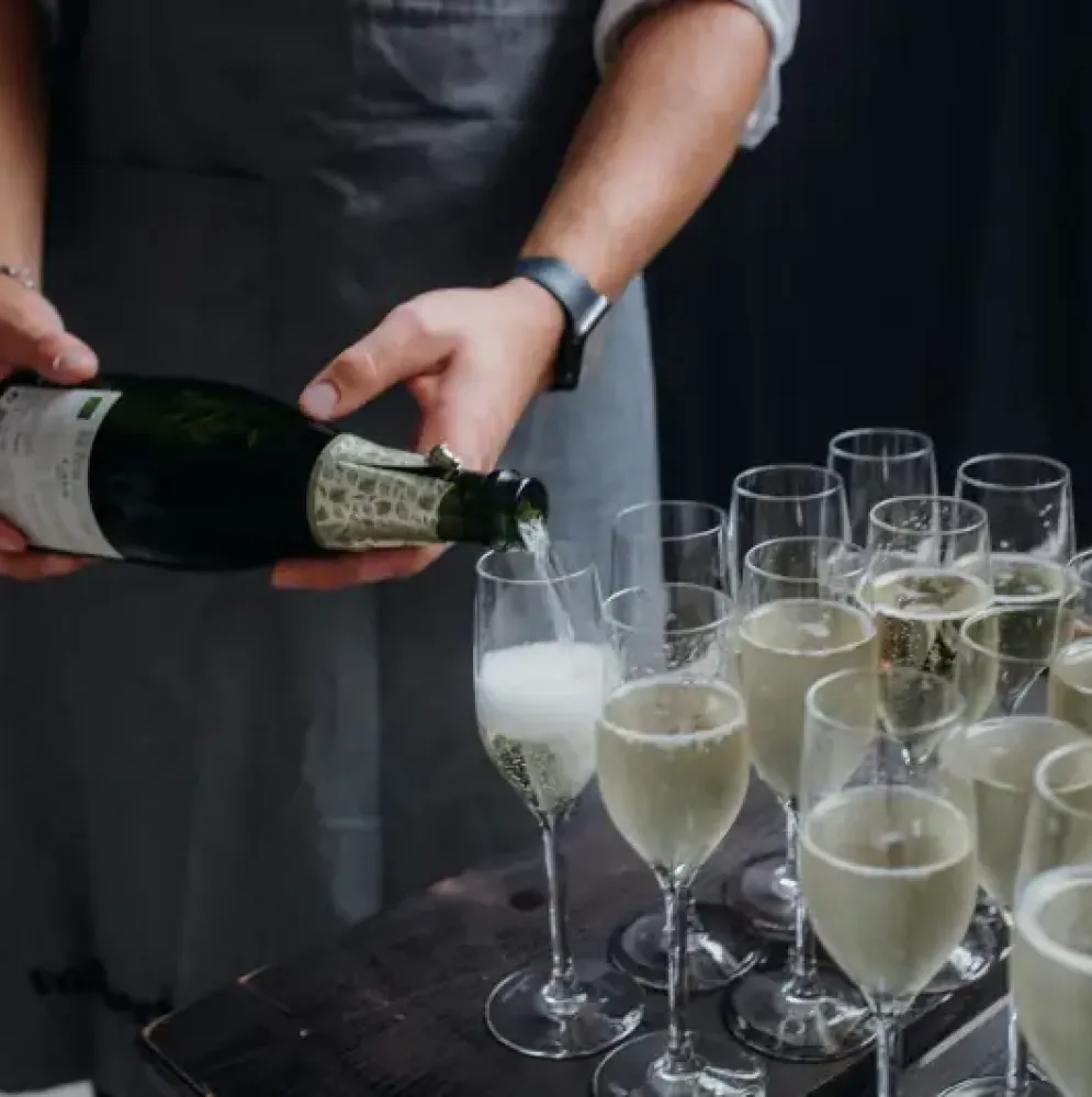 Professional catering at NYC corporate event