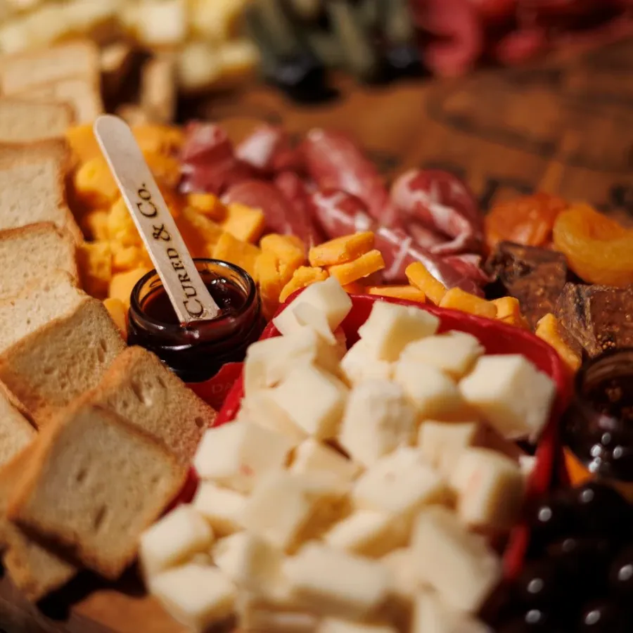 Charcuterie board crafted at interactive workshop 