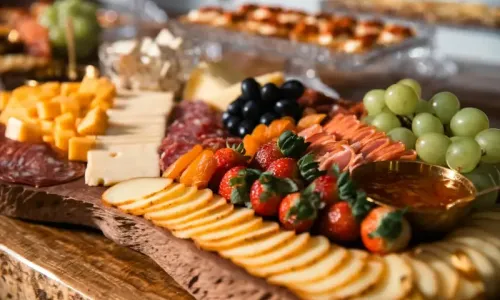 Custom grazing table at NJ event