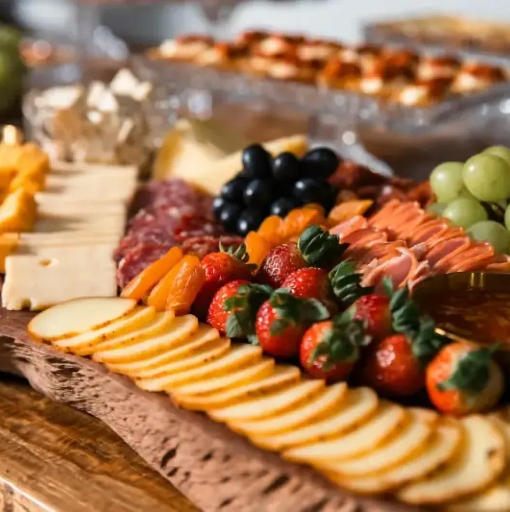 Charcuterie platter at birthday celebration in NYC