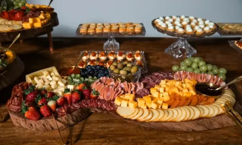 Luxury charcuterie display at NYC event